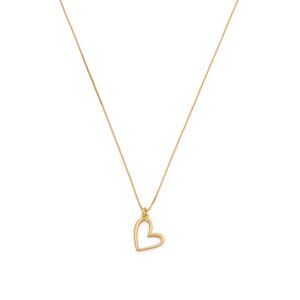 MIA FIORE Gold Made In Italy 14kt Gold Plated Heart Necklace